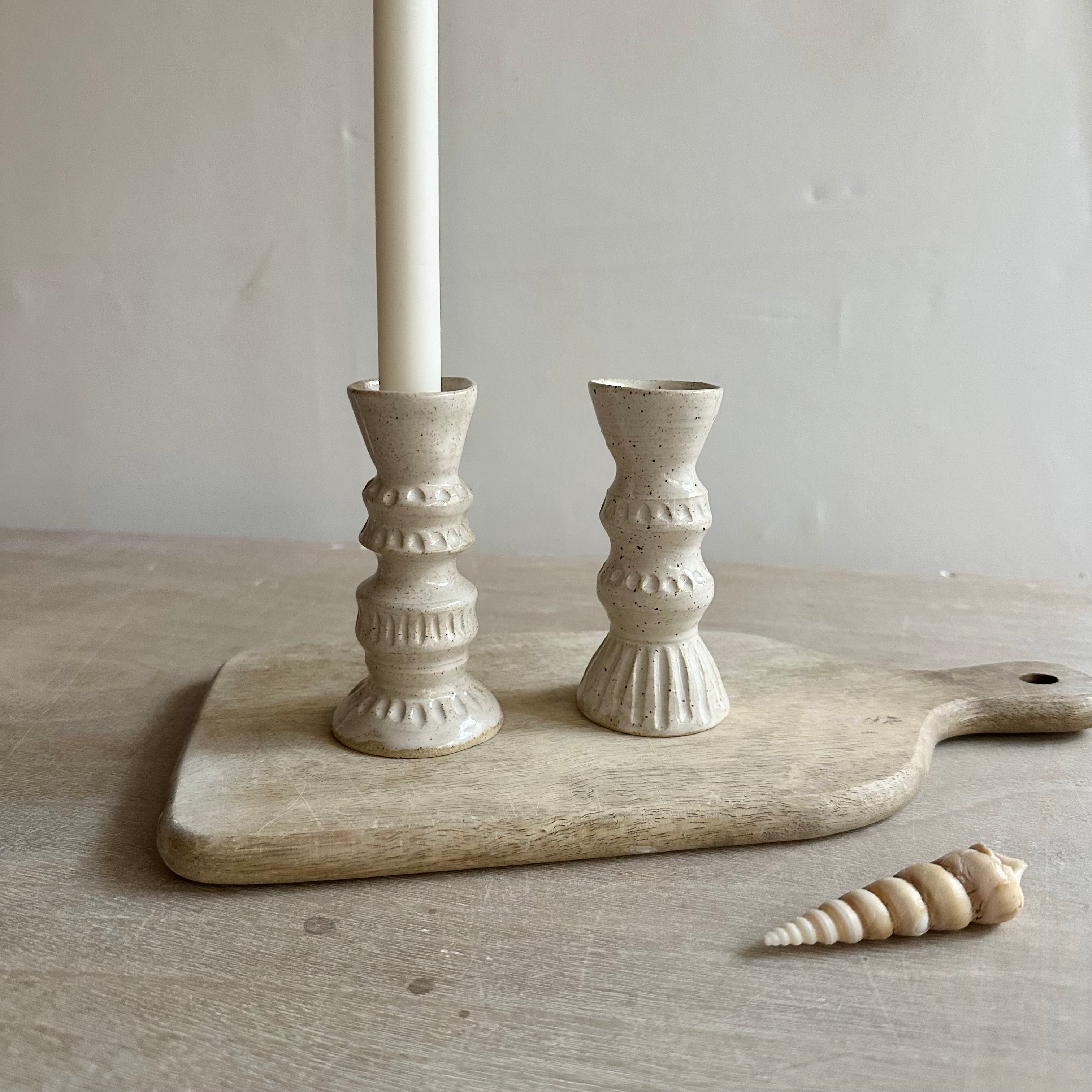 Set of two Candle Holders #018