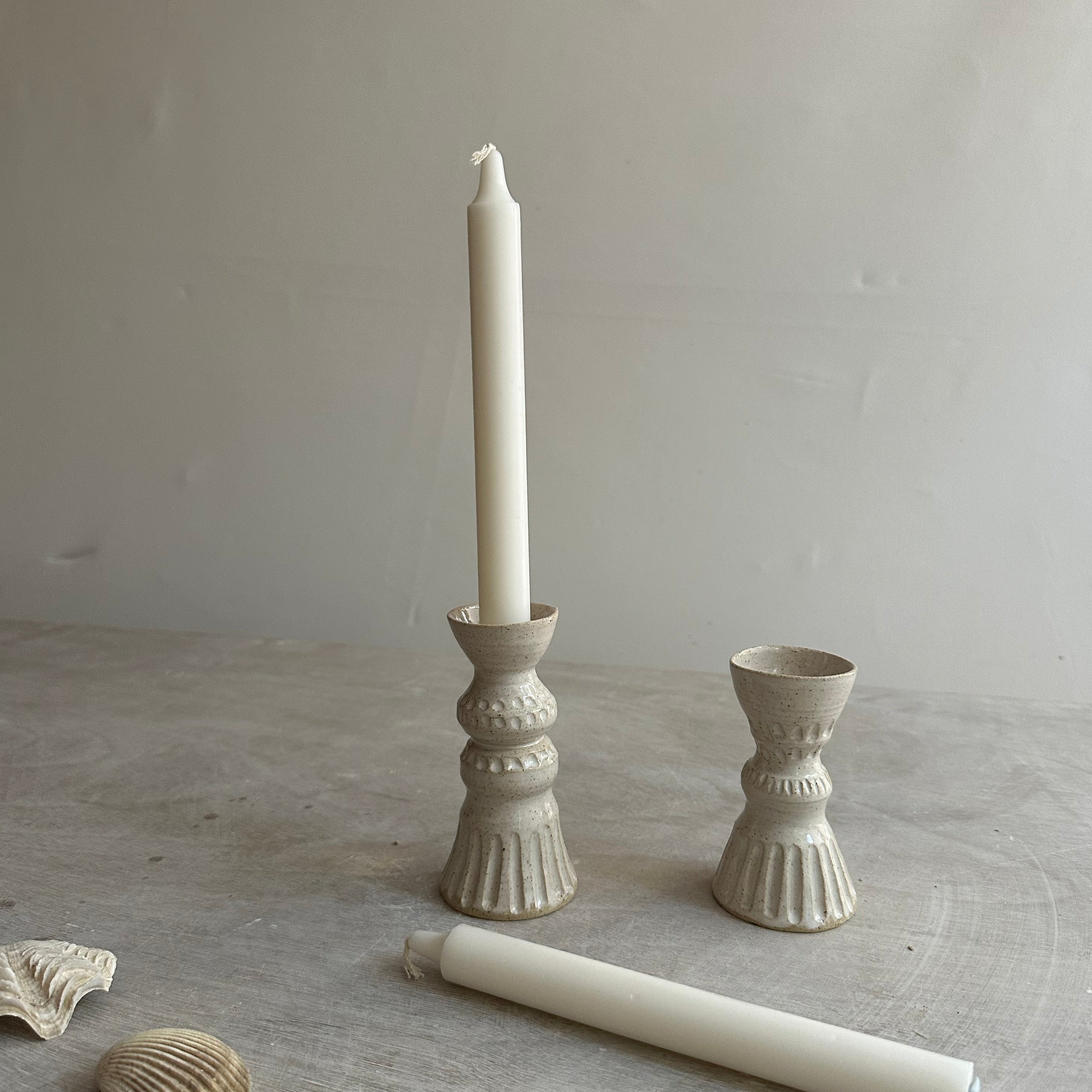 Set of two Candle Holders #024